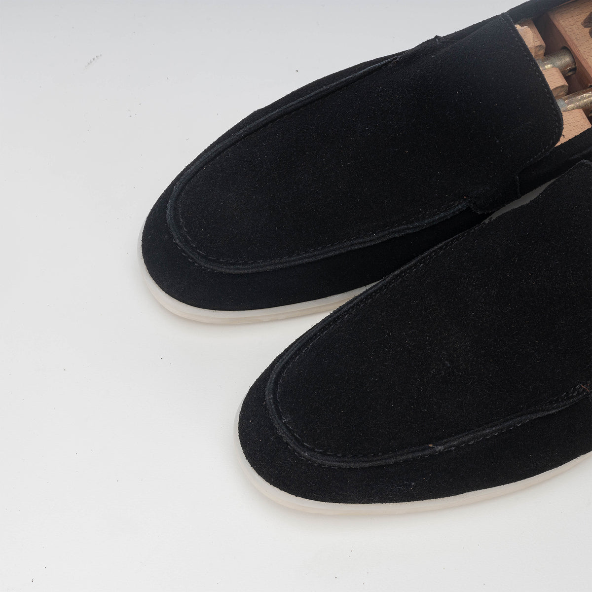 Volzak 5225 Mocassin en daim noir