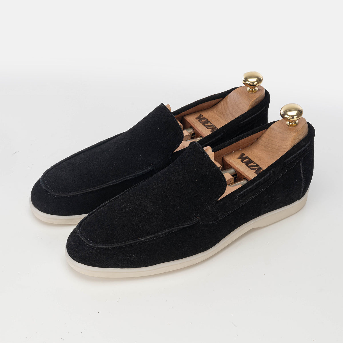 Volzak 5225 Mocassin en daim noir