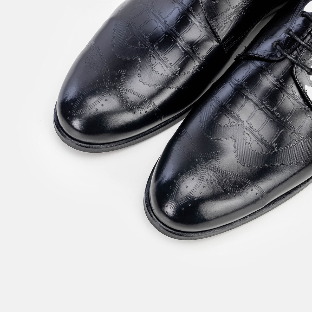 Volzak 5337 chaussure en cuir Démasquable Noir