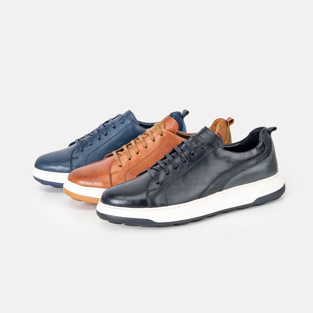 Volzak 6092 leather sneaker Blue