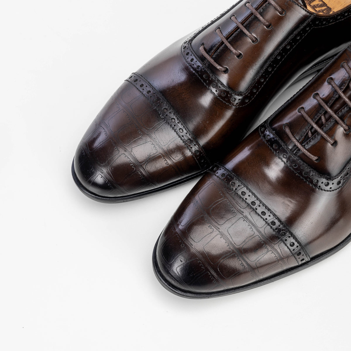 Volzak 5326 Vintage Brown Demaskable Leather Shoe
