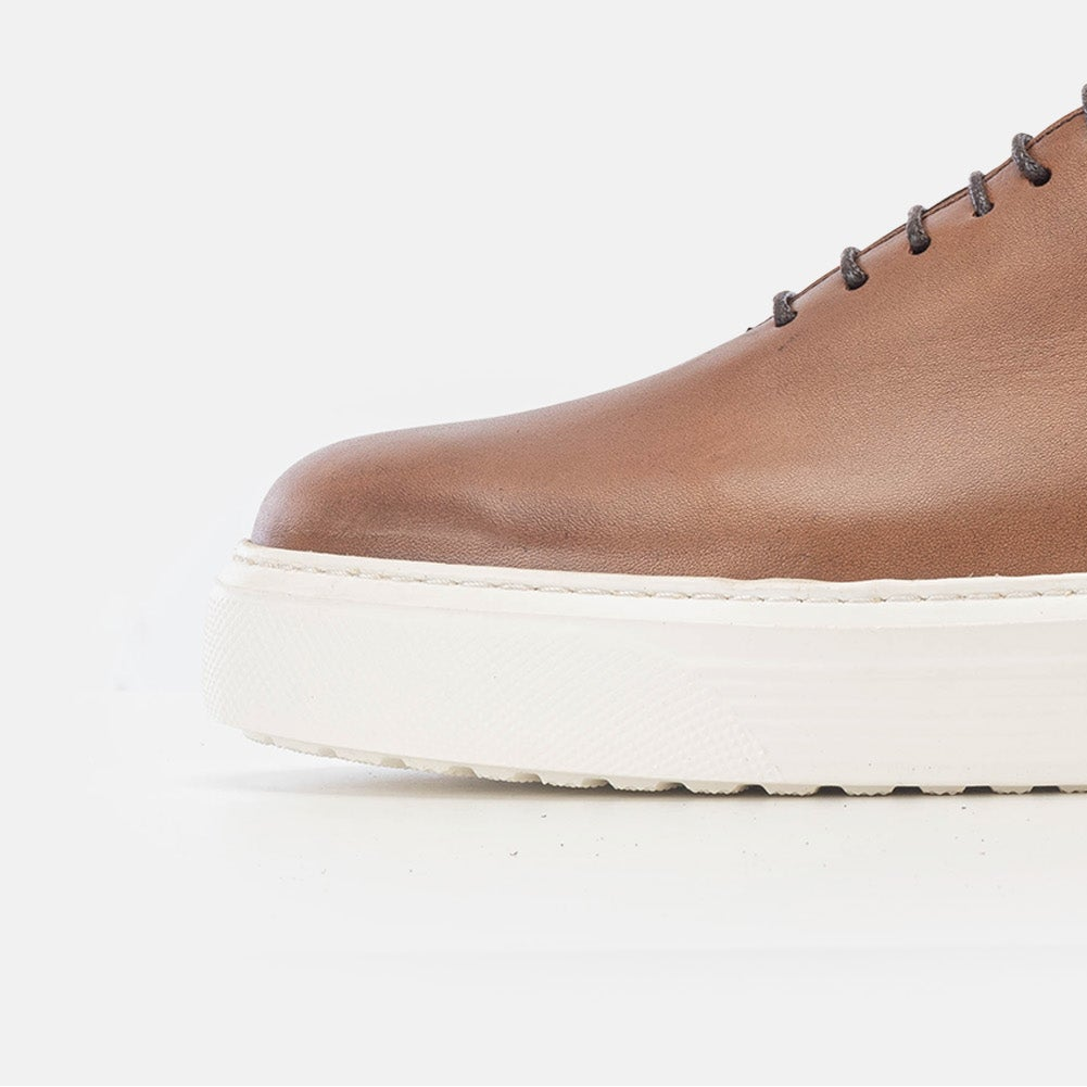 Volzak 5233 Vintage Brown Leather Sneakers