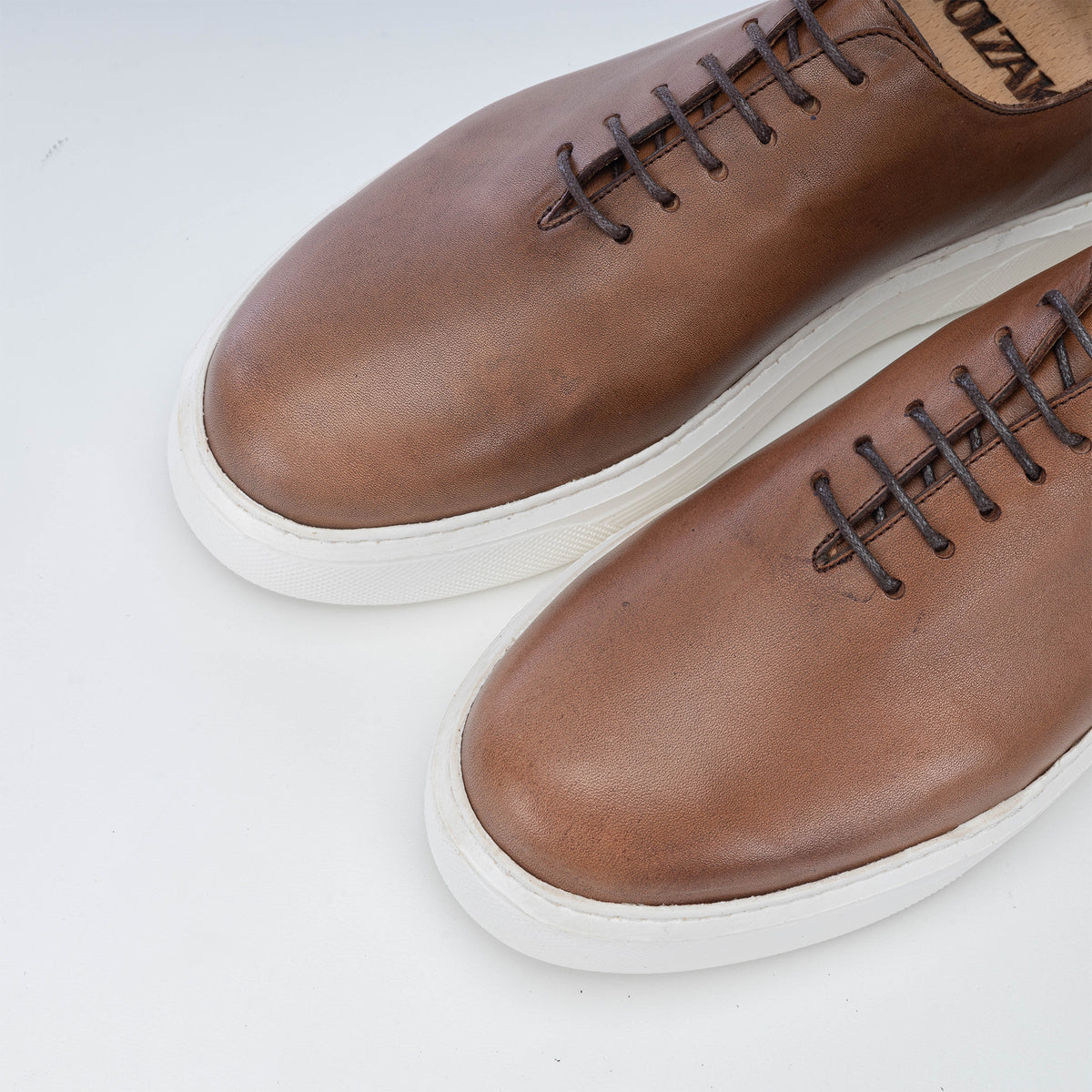 Volzak 5233 Vintage Brown Leather Sneakers