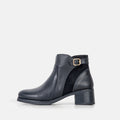 Volzak 3018 Black Leather Ankle Boot