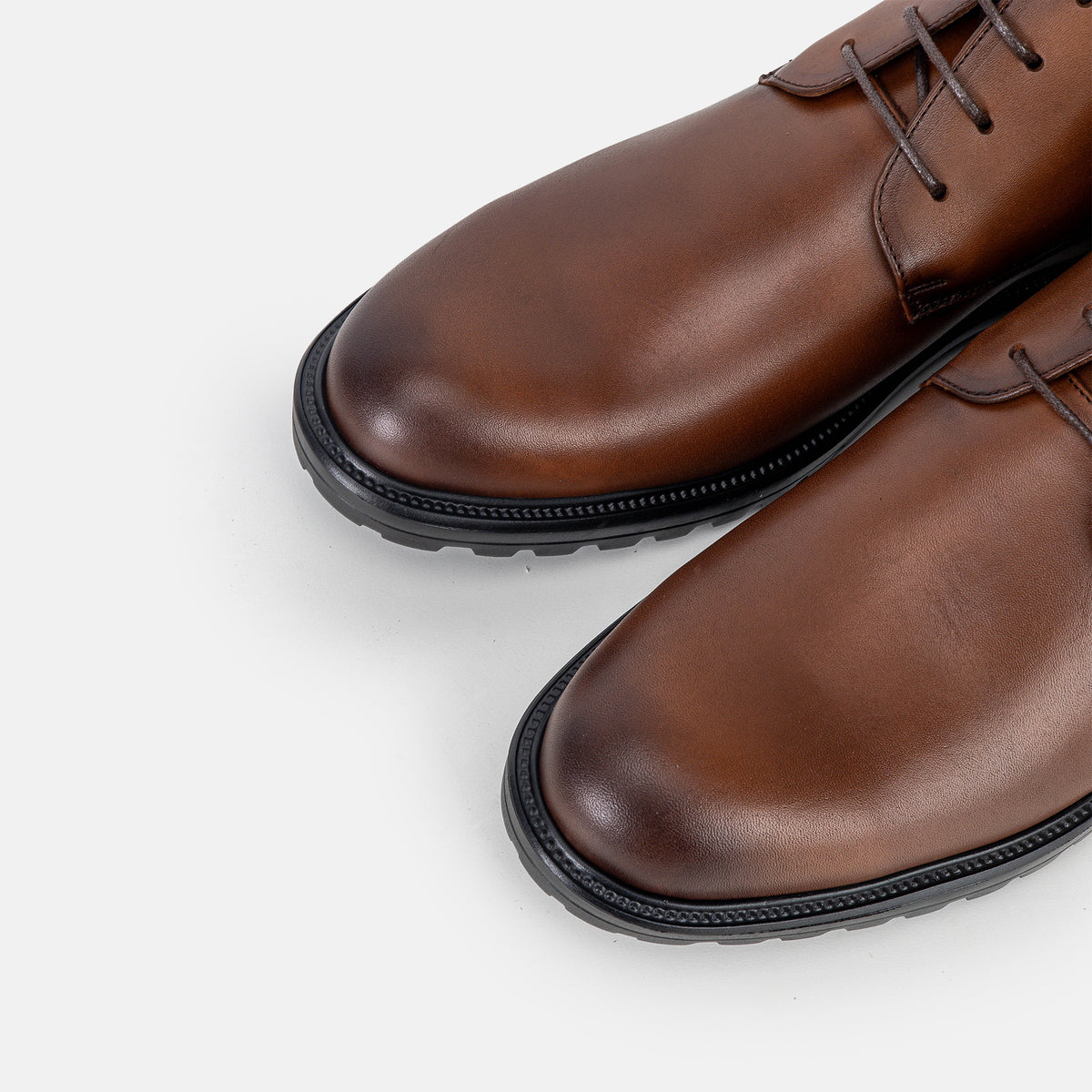 Volzak 5303 Vintage Brown Leather Ankle Boot