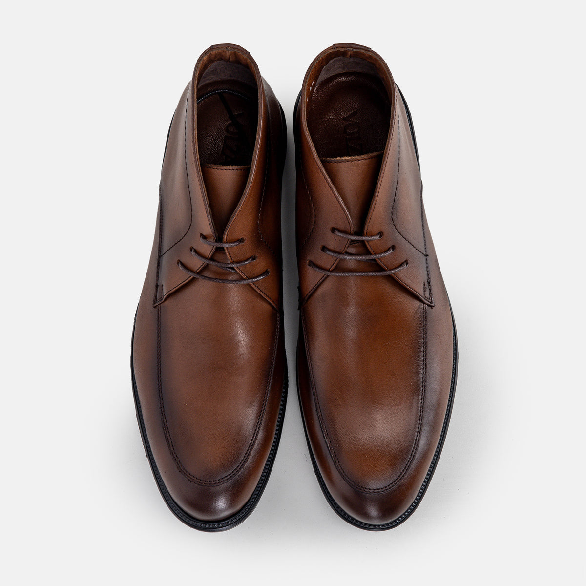 Volzak 5306 Bottine en cuir Marron Vintage