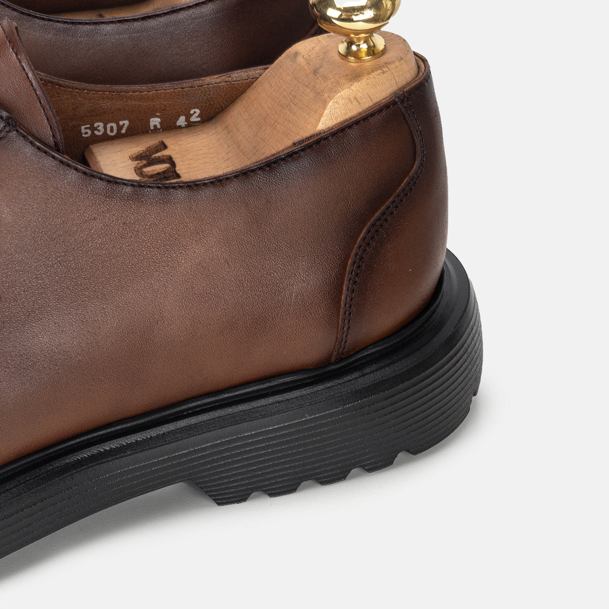 Volzak 5307 chaussure en cuir Marron Vintage