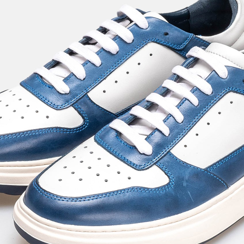 Volzak 6095 leather sneaker Blue