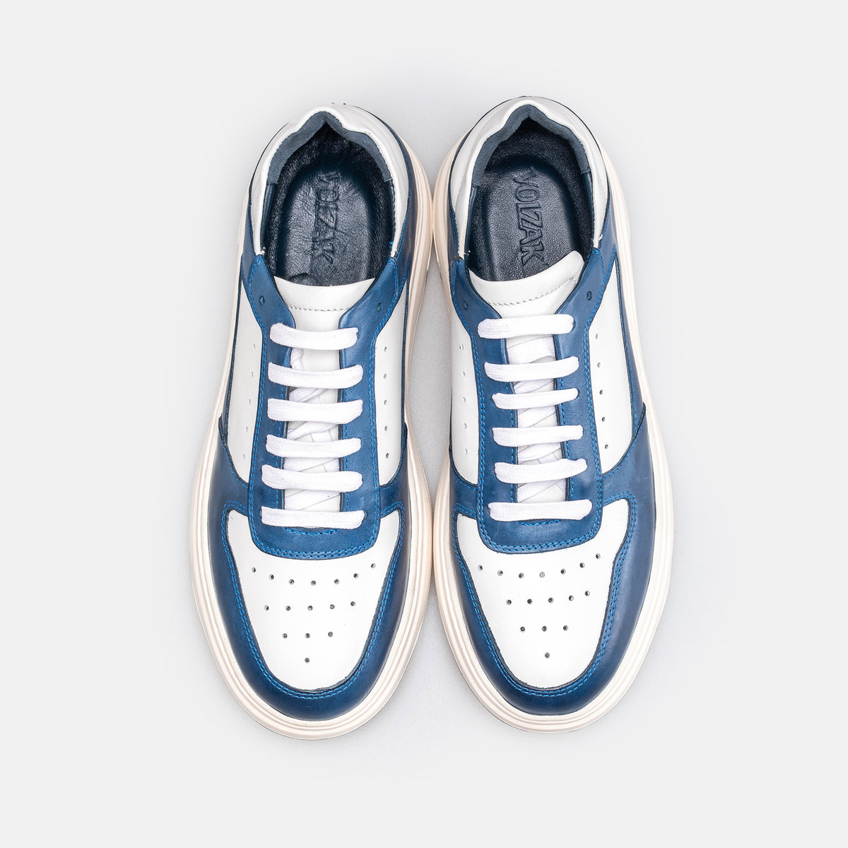 Volzak 6095 leather sneaker Blue
