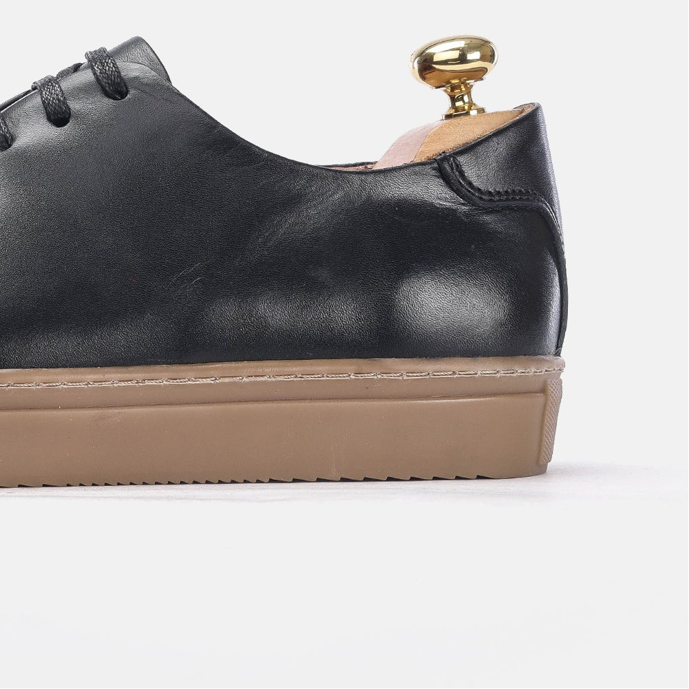 Volzak 5168 black leather shoe