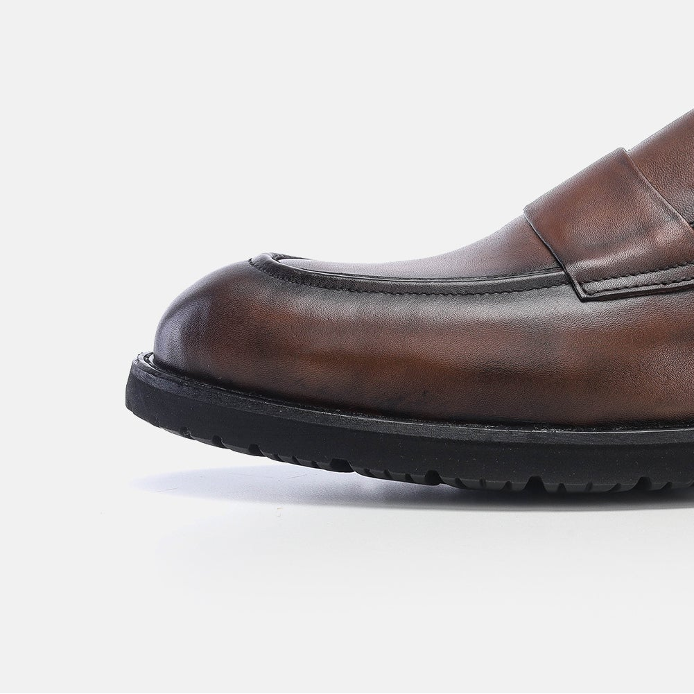 Volzak 5162 vintage brown leather shoe