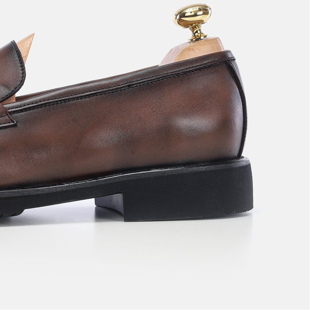 Volzak 5162 vintage brown leather shoe