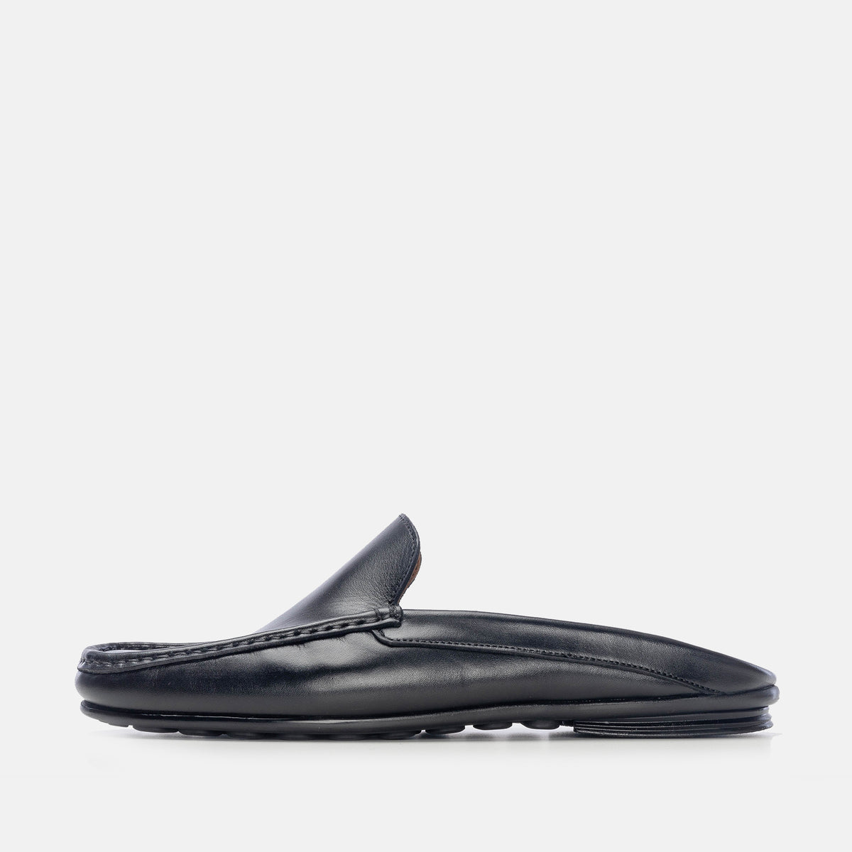 Volzak 5171 Mule en cuir noir