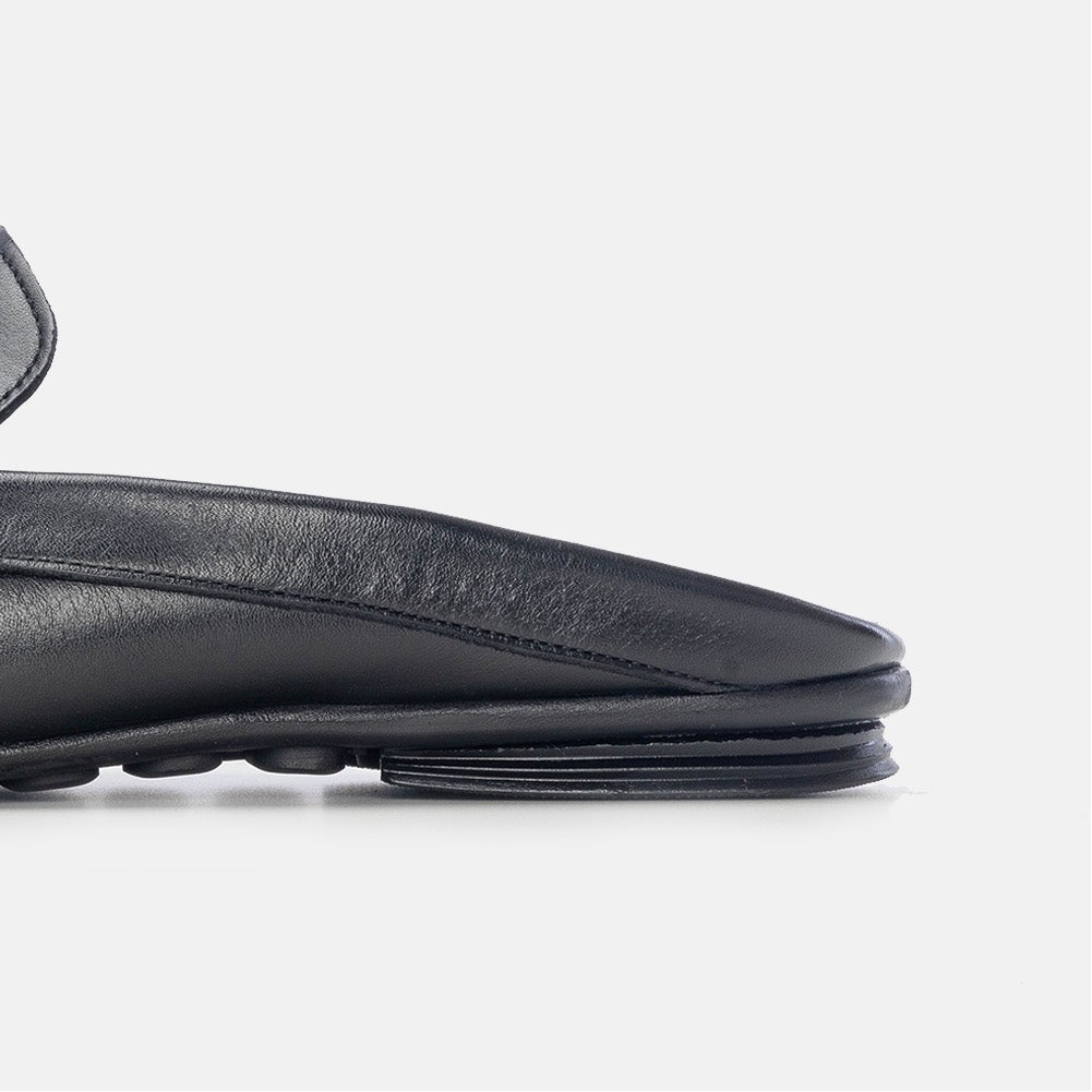 Volzak 5175 Black Leather Mule