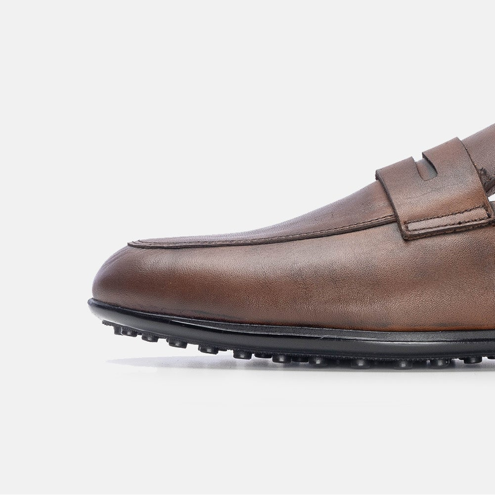 Volzak 5172 Vintage Brown Leather Mule