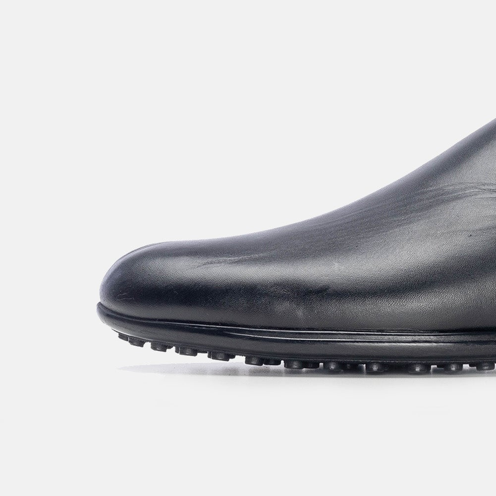 Volzak 5174 Mule en cuir noir