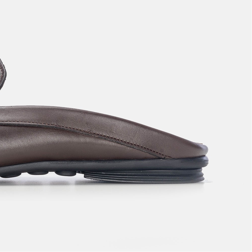 Volzak 5176 Mule en cuir marron