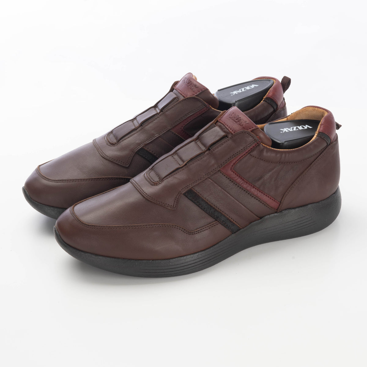 Volzak 586 Espadrille en cuir marron