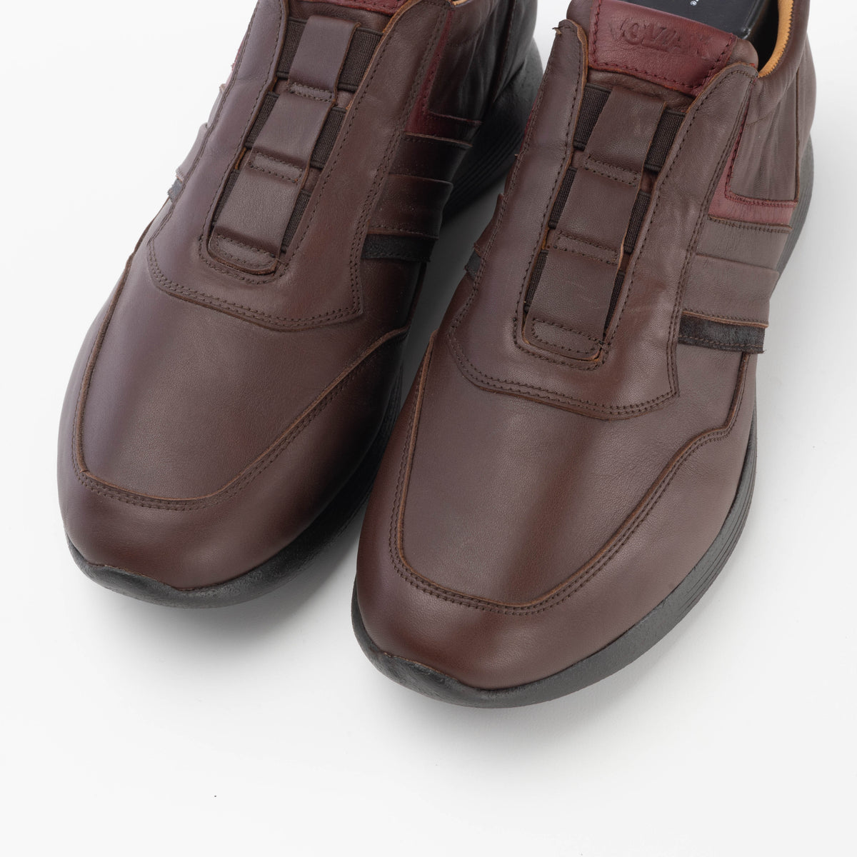 Volzak 586 Espadrille en cuir marron