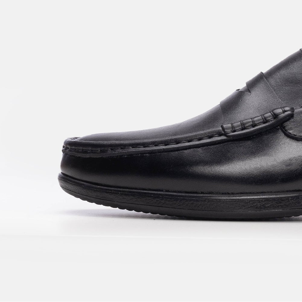 Volzak 5205 Black Leather Moccasin