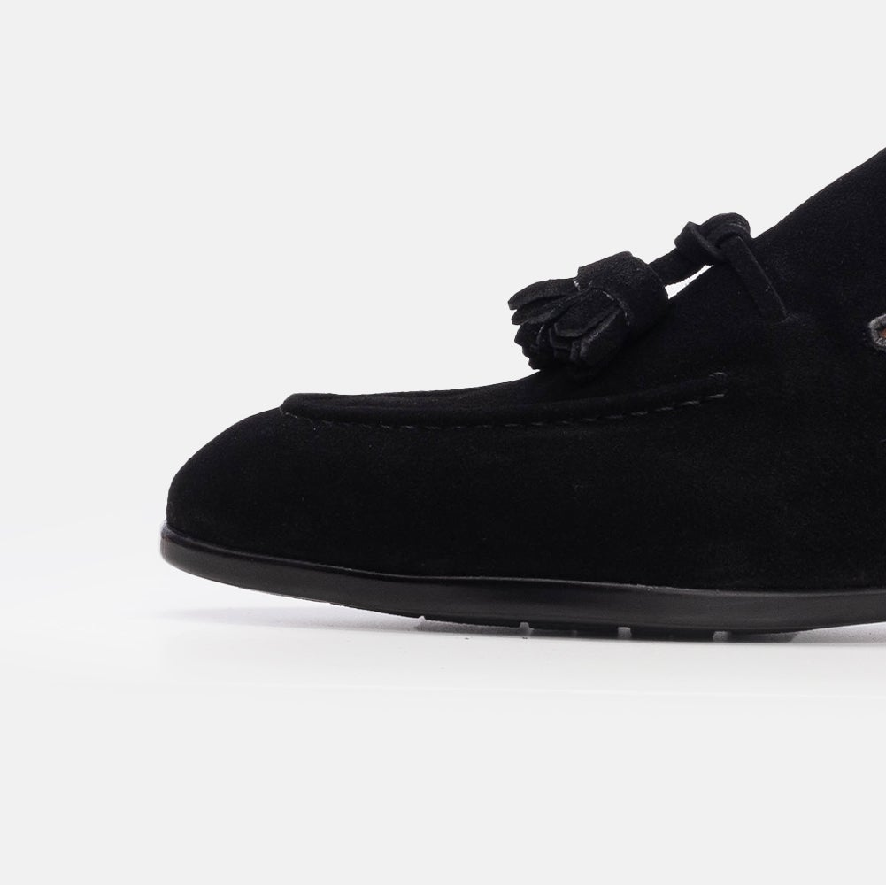 Volzak 5208 black suede shoe