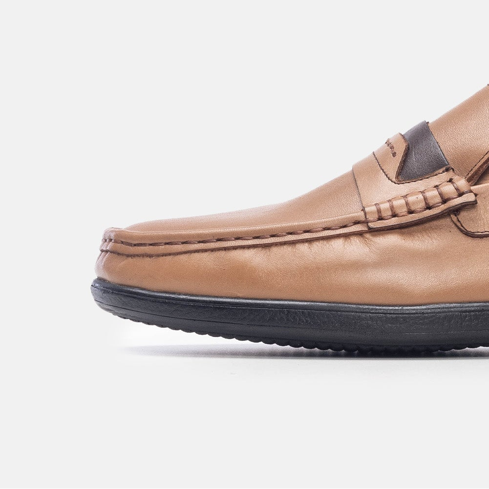 Volzak 5213 Beige Leather Moccasin