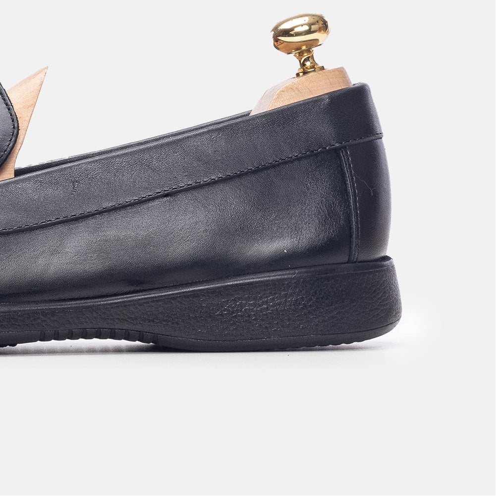 Volzak 5213 Black Leather Moccasin