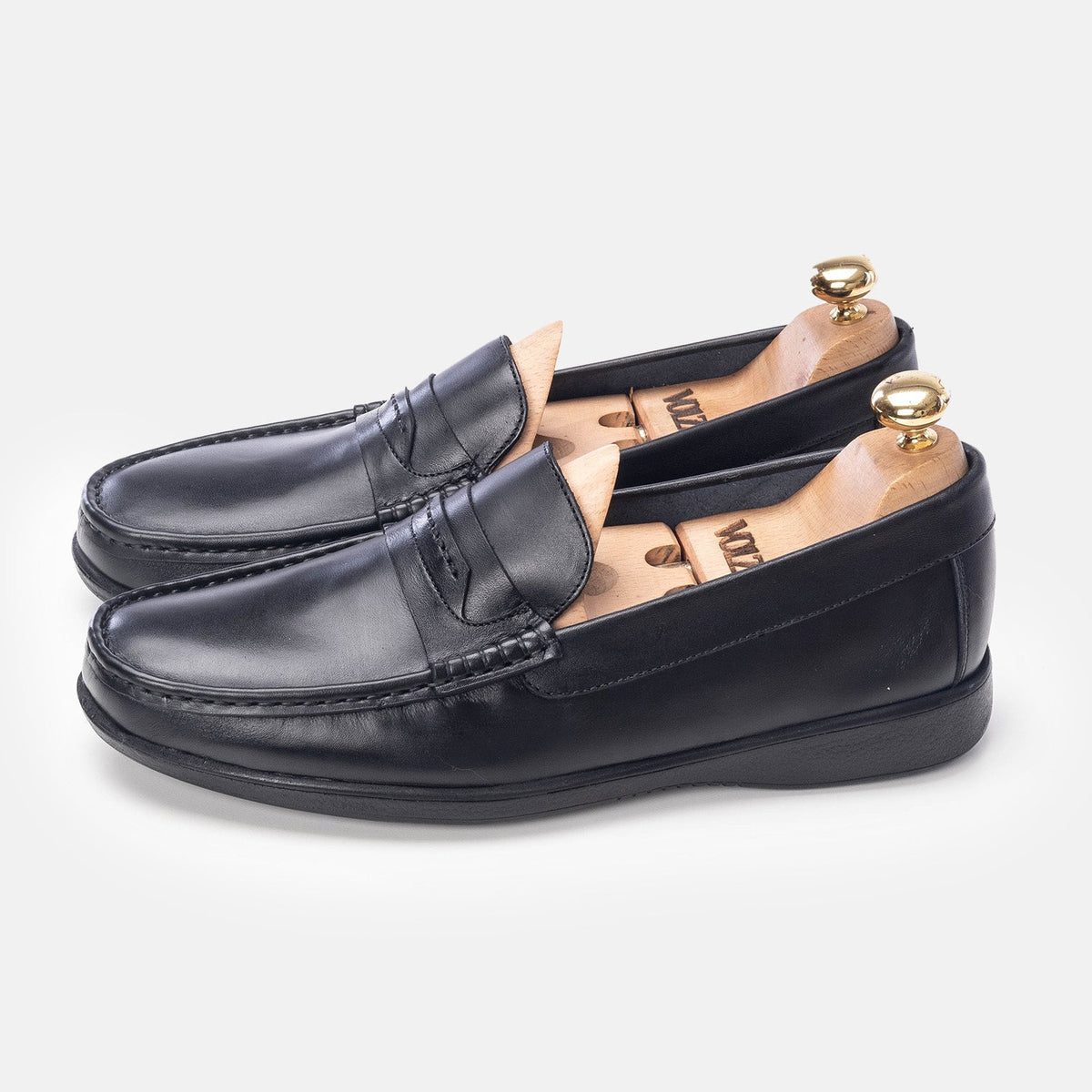 Volzak 5213 Black Leather Moccasin