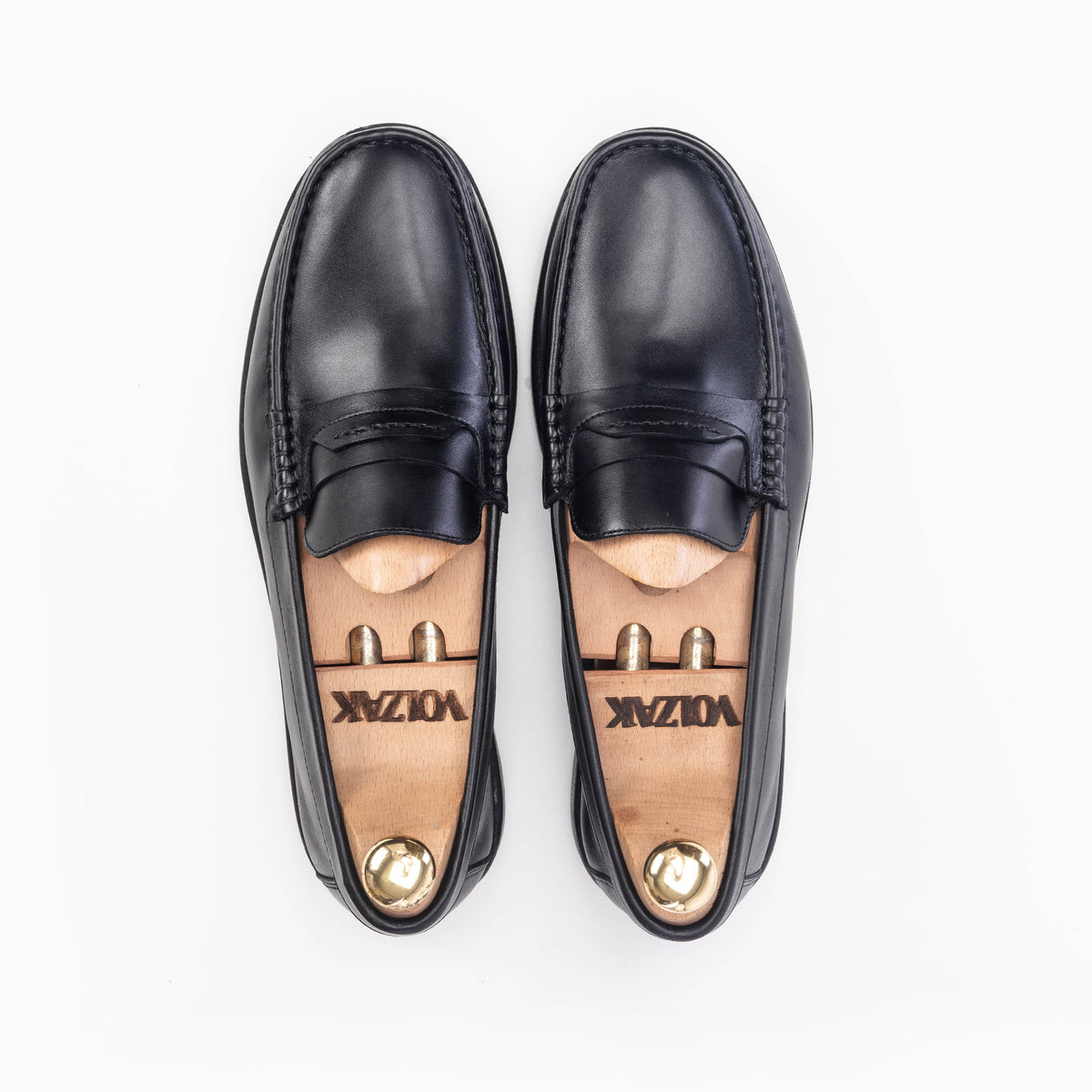 Volzak 5213 Black Leather Moccasin
