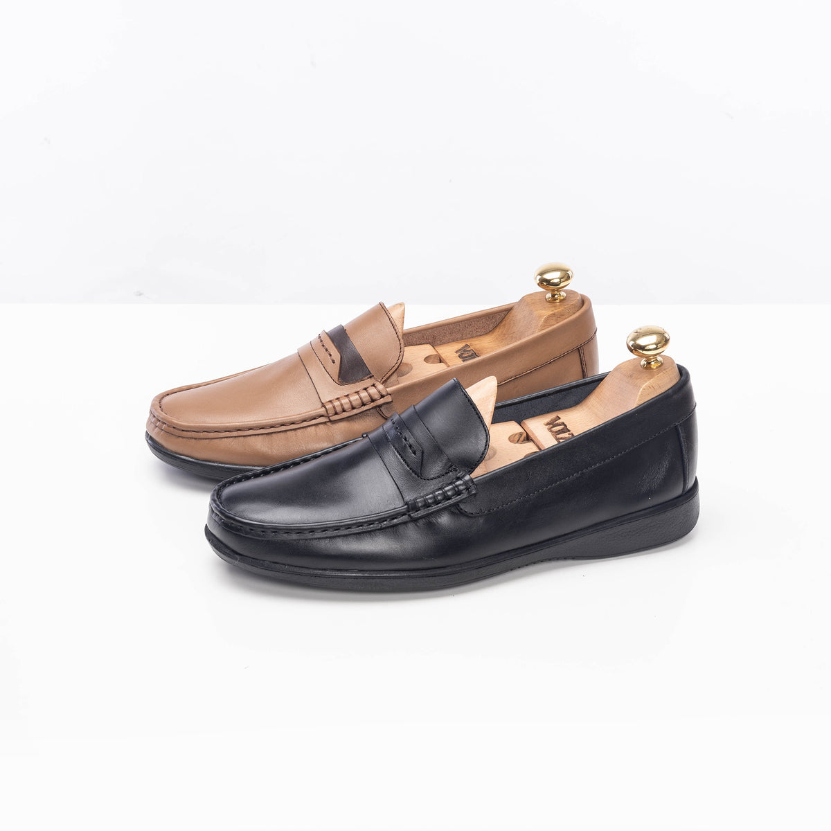 Volzak 5213 Black Leather Moccasin