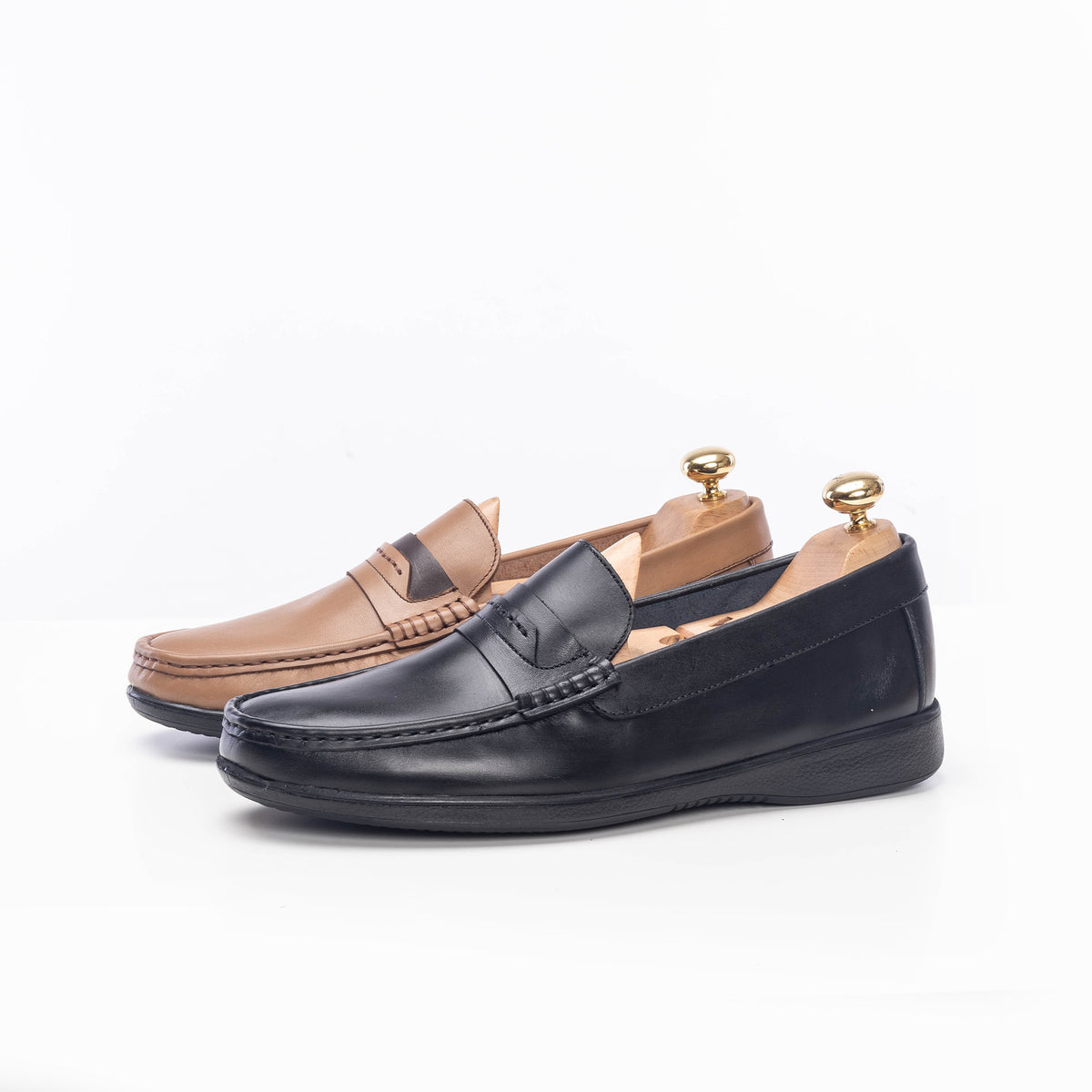 Volzak 5213 Black Leather Moccasin