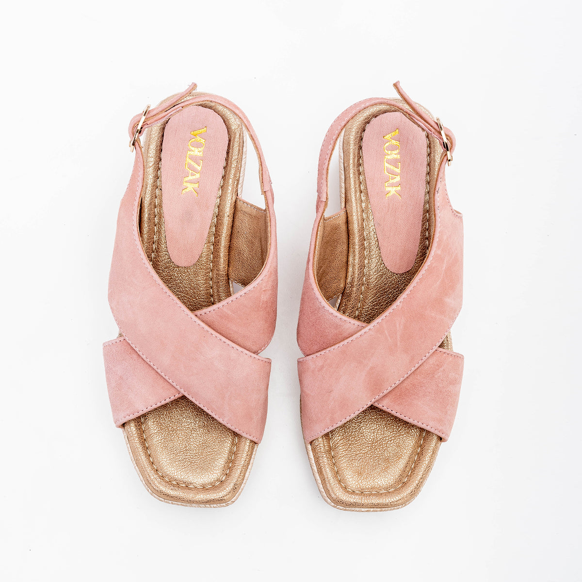 Volzak 968 Suede sandal Pink