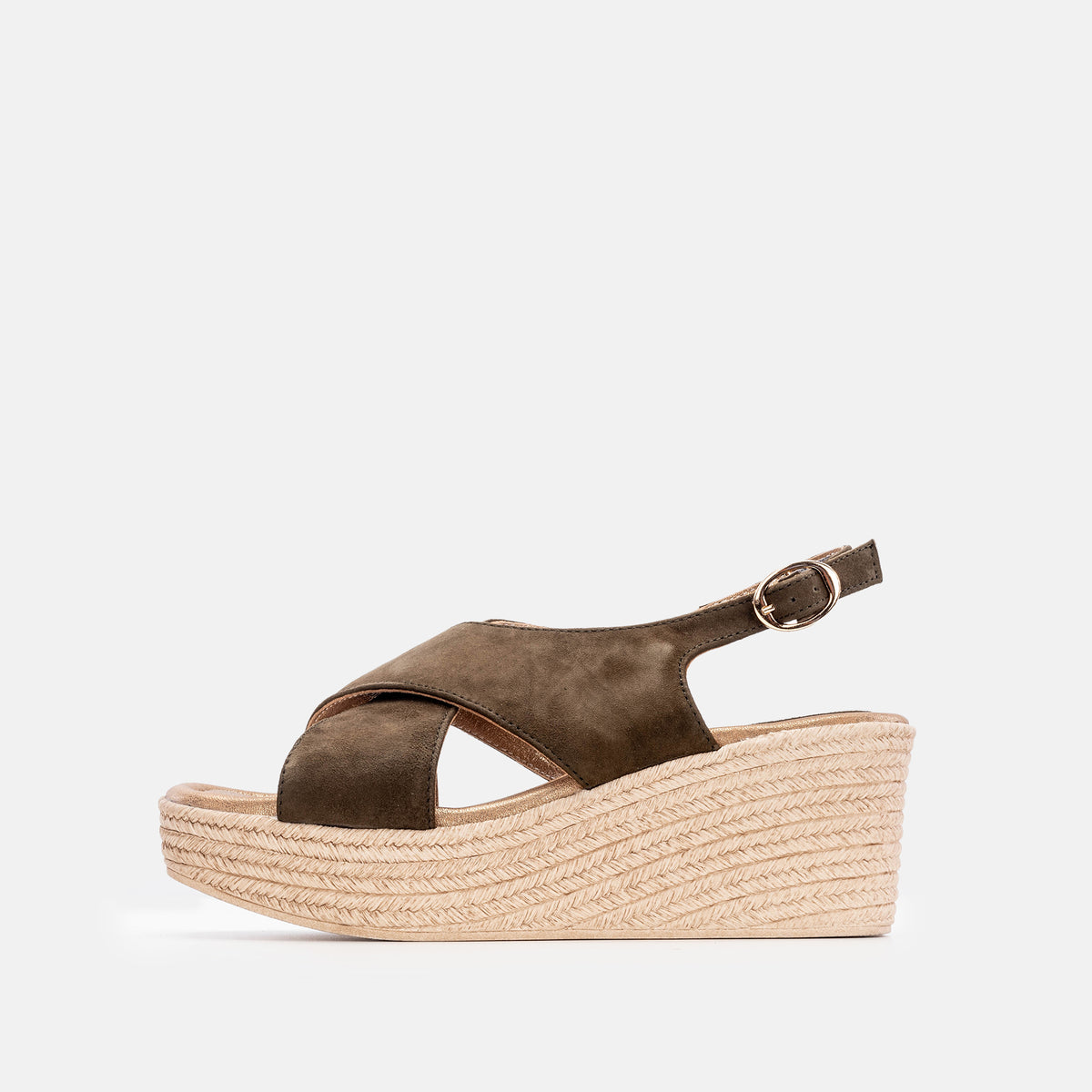'''968 Green Suede Sandal