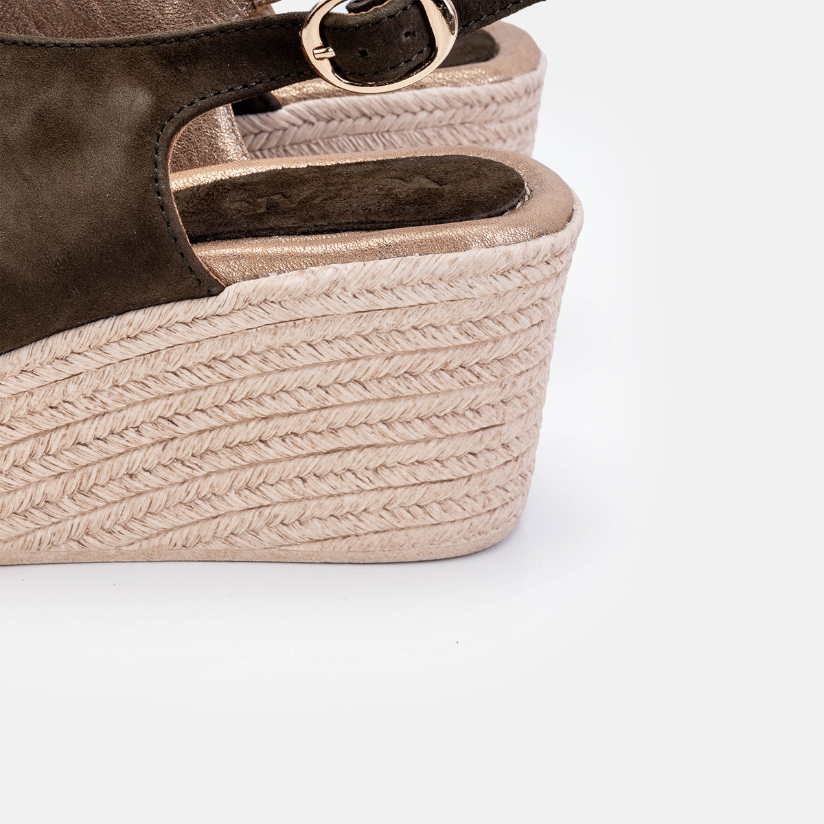 '''968 Green Suede Sandal