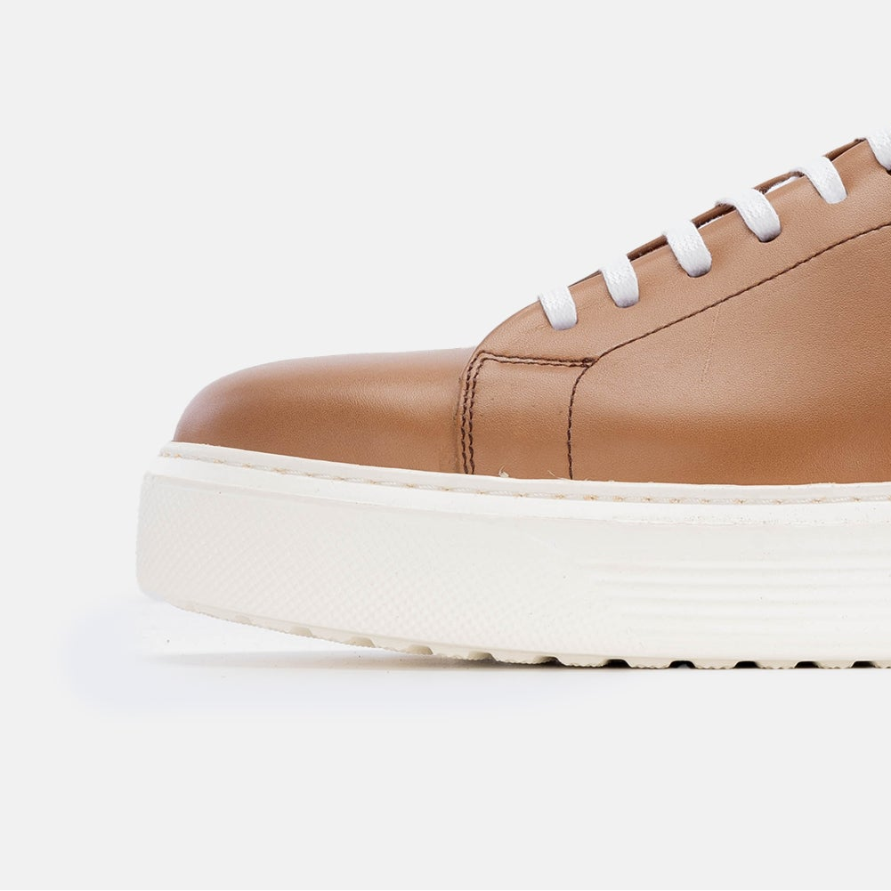 Volzak 5214 basket en cuir beige