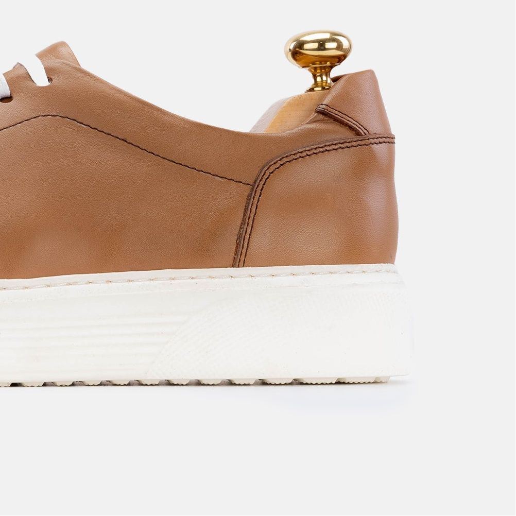 Volzak 5214 basket en cuir beige