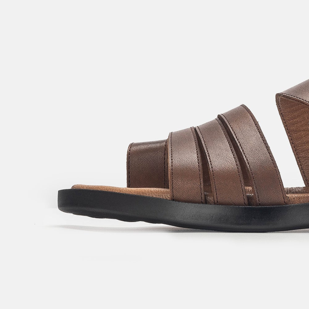 Volzak 5135 S Vintage Brown Leather Sandal