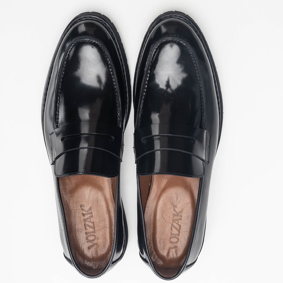 Volzak 5164 black leather shoe