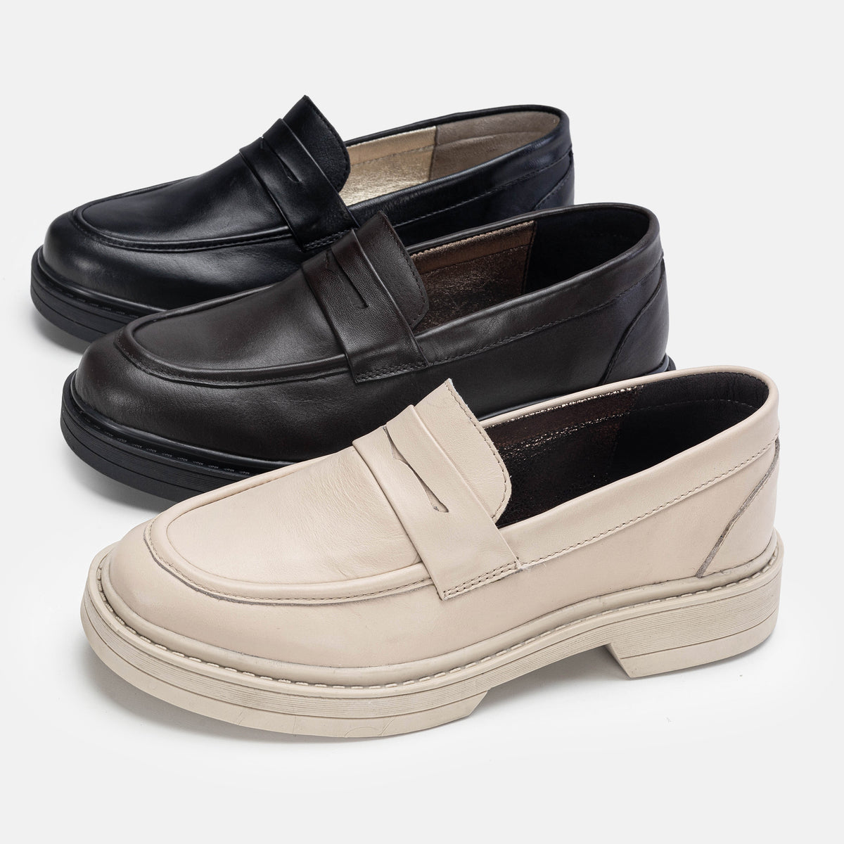 Volzak 6035 Beige Leather Shoe