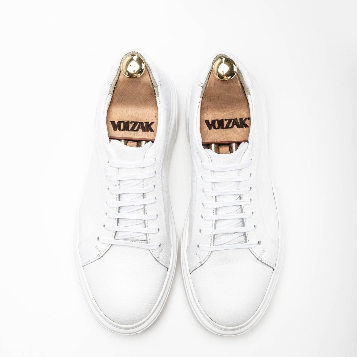 Volzak 400 Leather Sneakers White