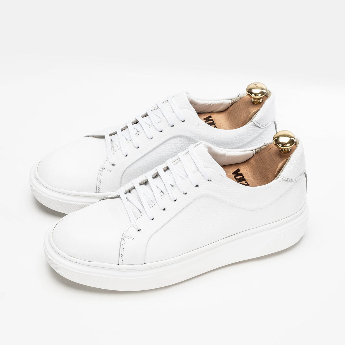Volzak 400 Leather Sneakers White