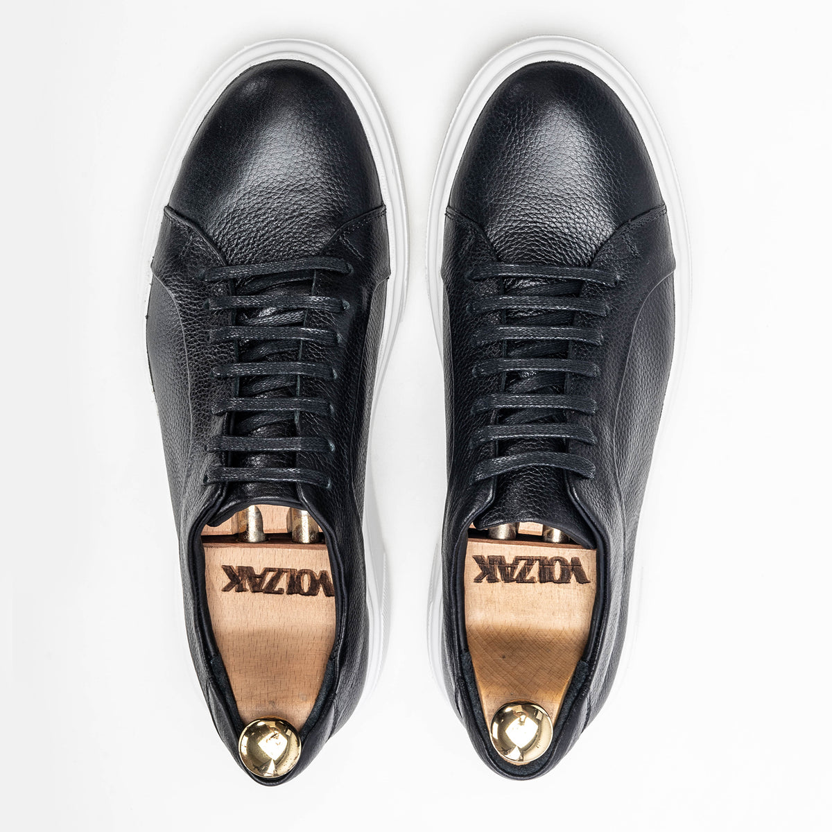 Volzak 400 Black Leather Sneakers