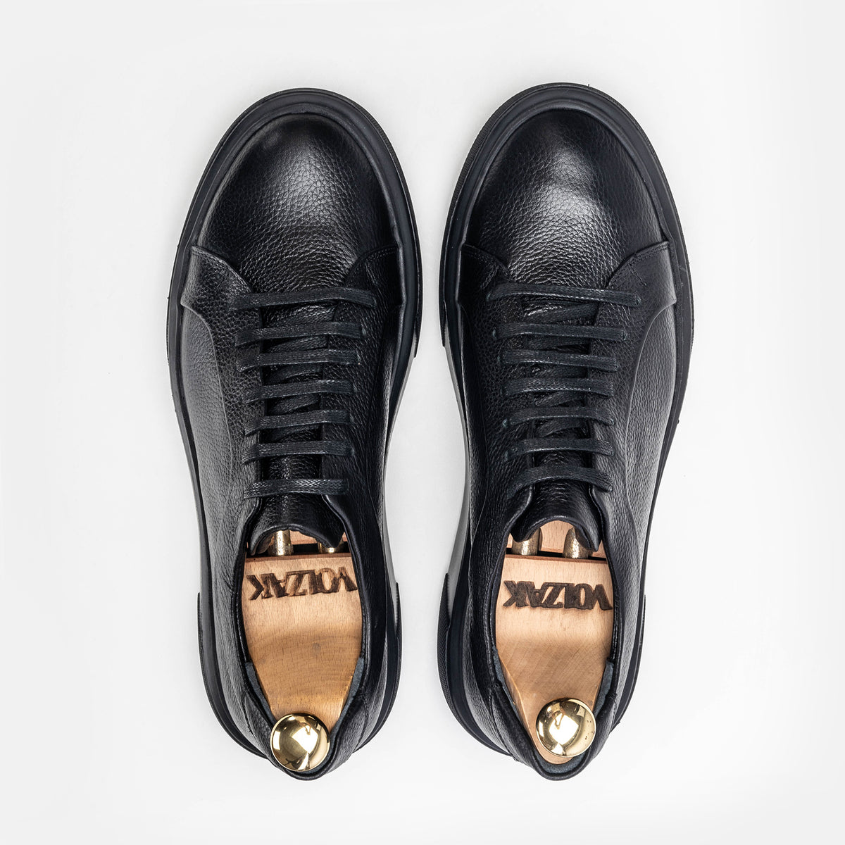 Volzak 400 S Black Leather Sneakers