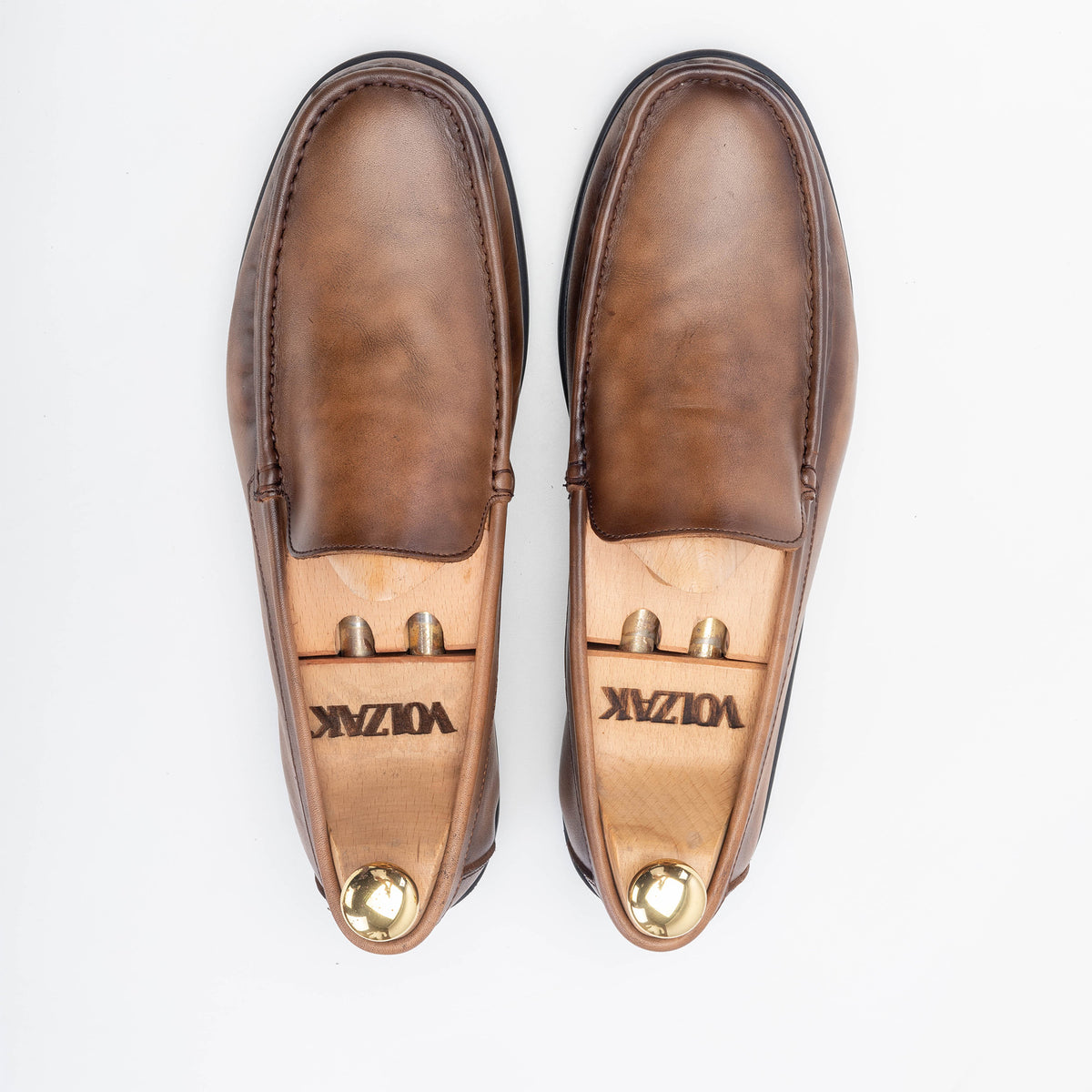 Volzak 5224 Vintage Brown Leather Moccasin