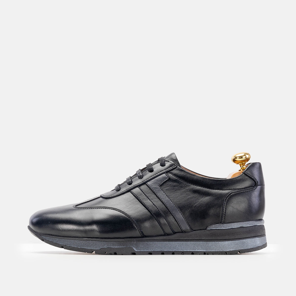Volzak 5201 black leather sneaker