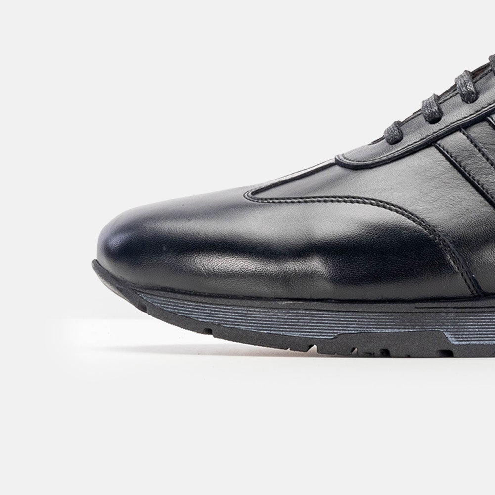 Volzak 5201 black leather sneaker