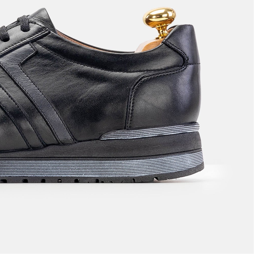 Volzak 5201 black leather sneaker