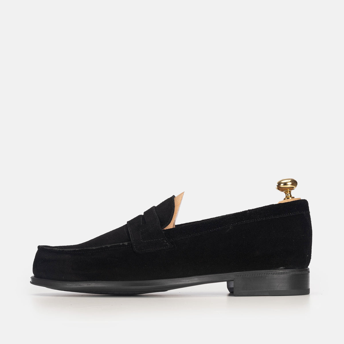 Volzak 5157 mocassin en daim noir