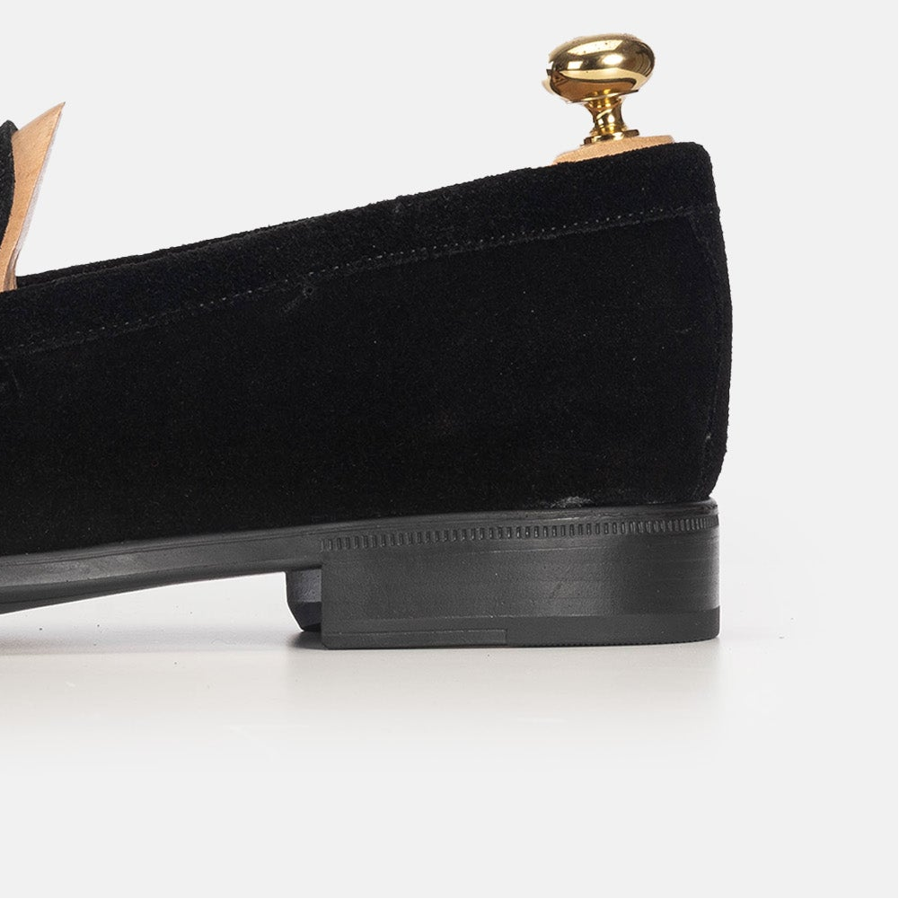 Volzak 5157 black suede loafer