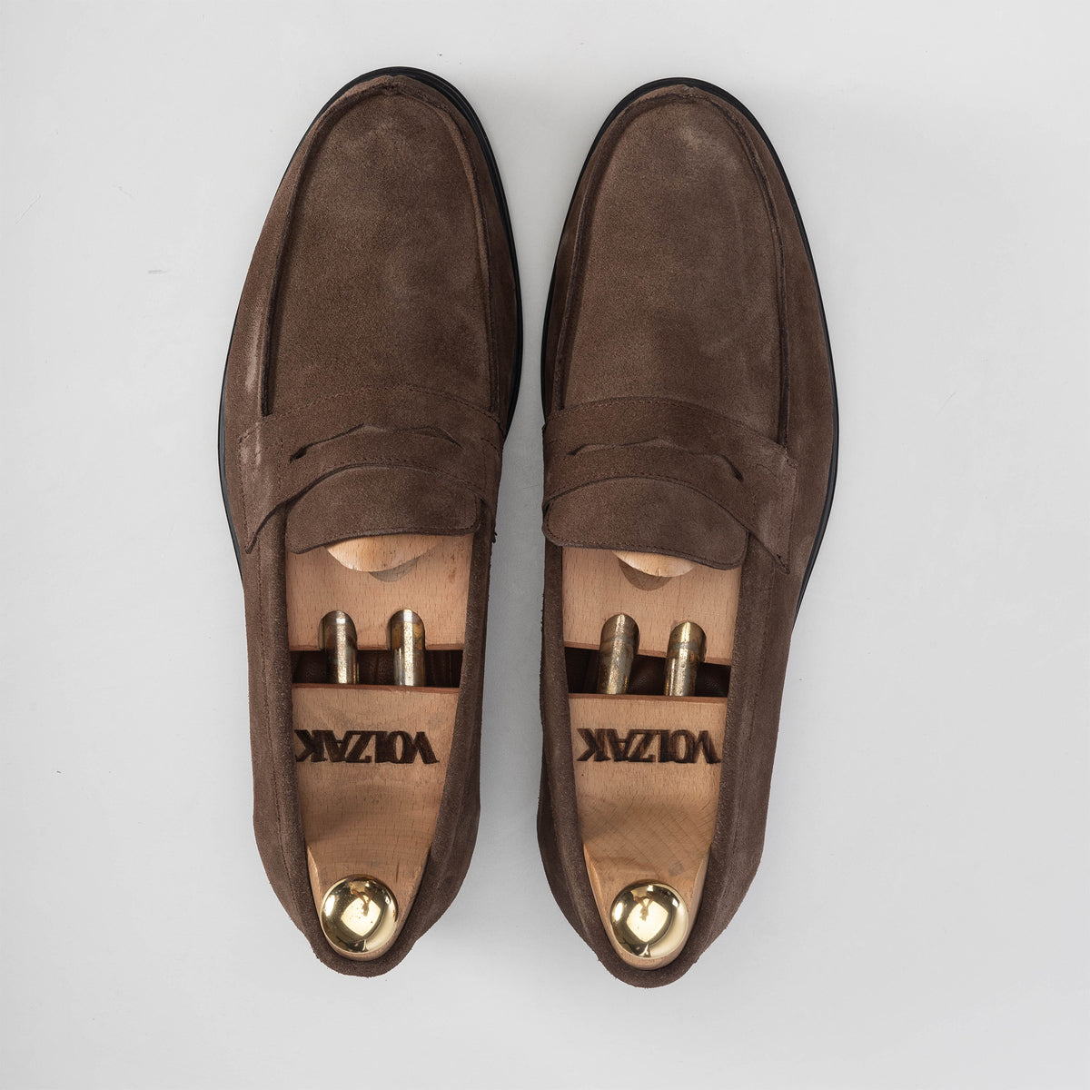 Volzak 5157 taupe suede moccasin